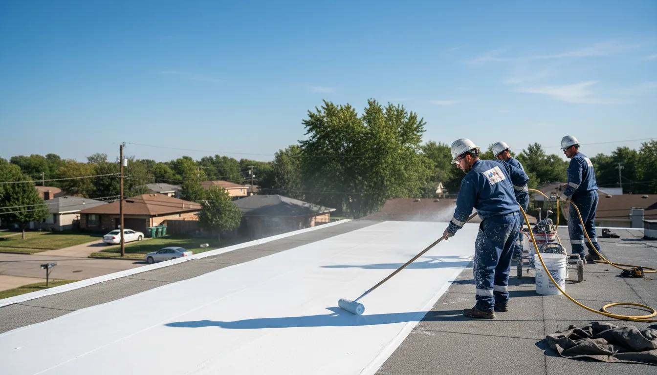 Commercial roof coating in Sunspot, NM near me